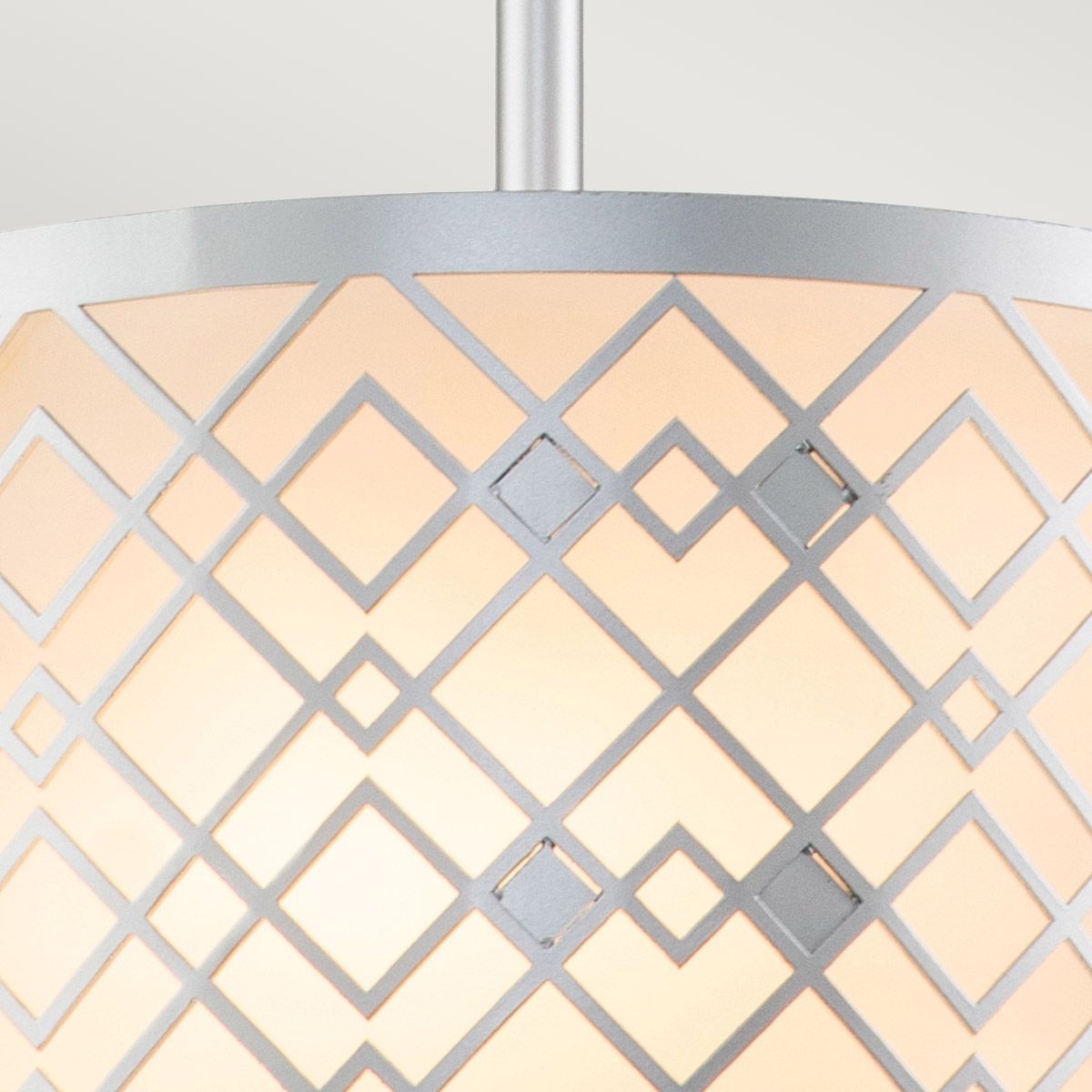 Ziggy 1lt Small Pendant - Lacquered Silver