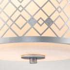 Ziggy 1lt Small Pendant - Lacquered Silver