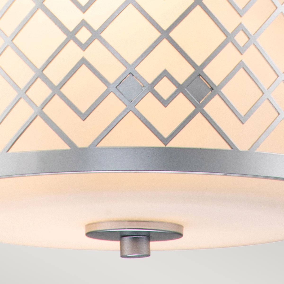 Ziggy 1lt Small Pendant - Lacquered Silver