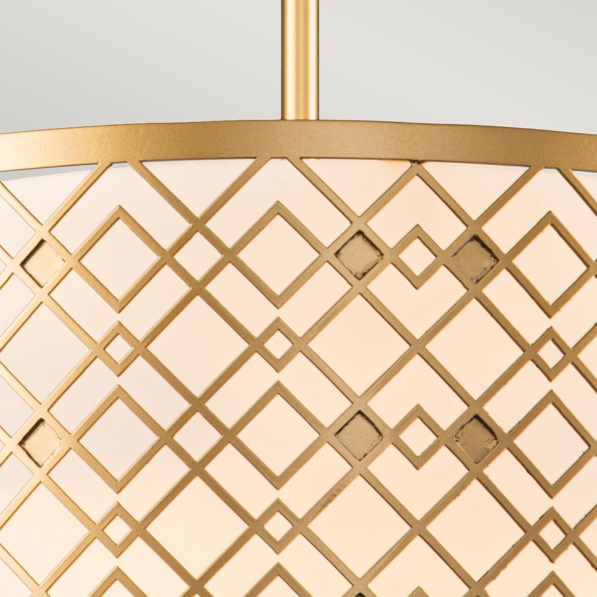 Ziggy 2lt Medium Pendant - Lacquered Gold