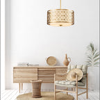 Ziggy 2lt Medium Pendant - Lacquered Gold