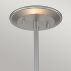Ziggy 2lt Medium Pendant - Lacquered Silver