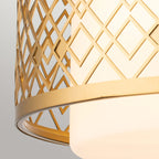Ziggy 2lt Medium Flush - Lacquered Gold