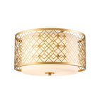 Ziggy 2lt Medium Flush - Lacquered Gold