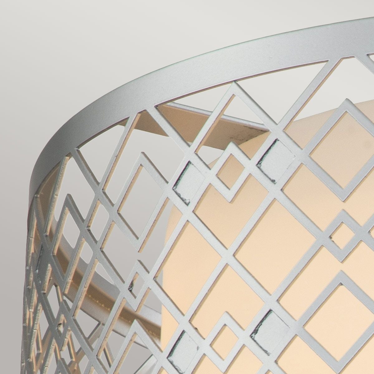 Ziggy 2lt Medium Flush - Lacquered Silver