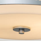 Ziggy 2lt Medium Flush - Lacquered Silver