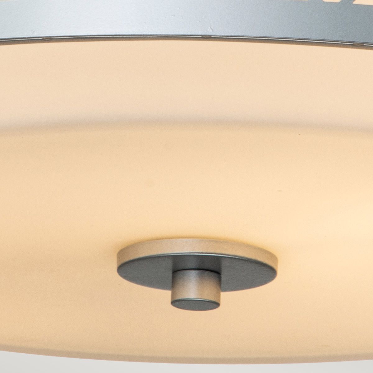 Ziggy 2lt Medium Flush - Lacquered Silver