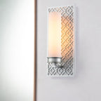 Ziggy 1lt Wall light - Lacquered Silver