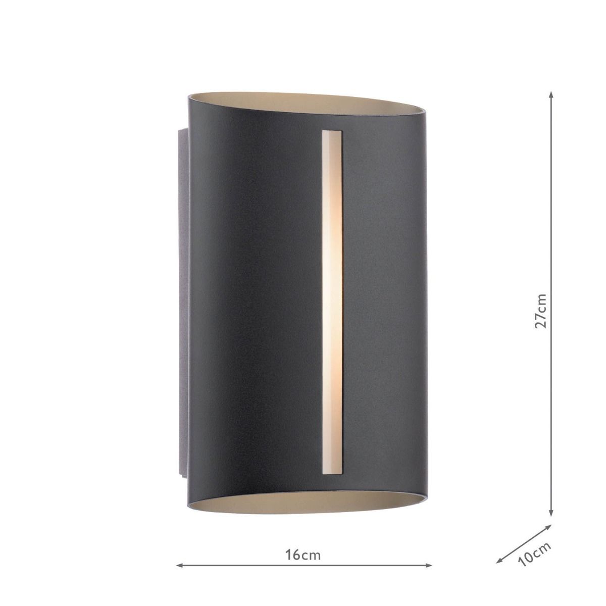 Zuzana Outdoor Wall Light Matt Black IP54