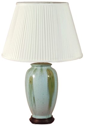 TL133F - Blue Green Glaze Table Lamp