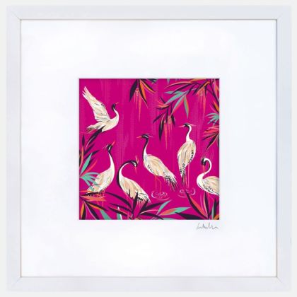 Pink Heron Large Wall Art