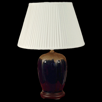 TL361-3675 - Metallic Blue Glaze Table Lamp