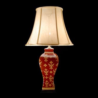 TL7021 - Red Terracotta Glaze Table Lamp