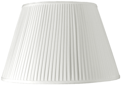 22&quot; Pleated Empire White Lamp Shade