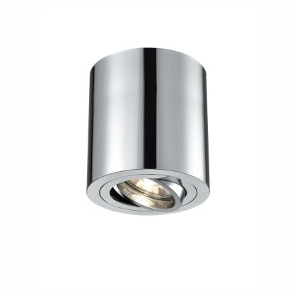 Tilting Surface Mounted Ceiling Light (Chrome Finish)