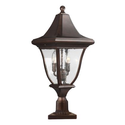 Oakmont 3 Light Medium Pedestal Lantern