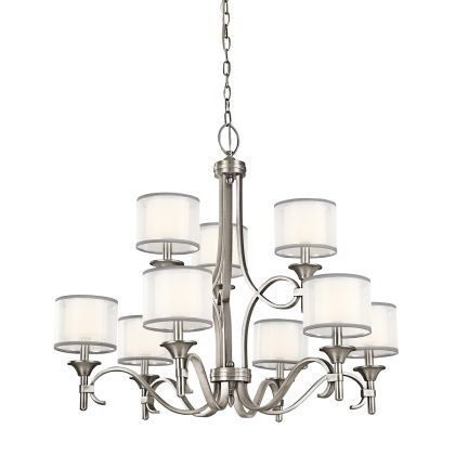 Lacey 9 Light Chandelier - Antique Pewter