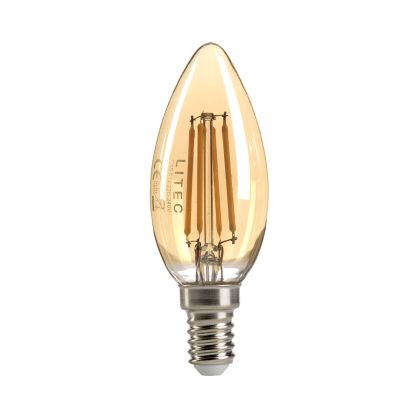 Litec Candle Style Amber E14 Lamp
