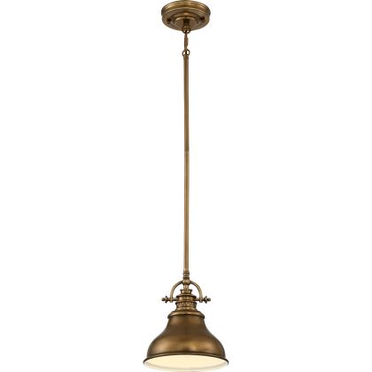Emery 1 Light Mini Pendant - Weathered Brass