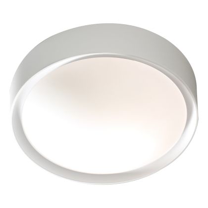 Beta Bathroom Flush White Acrylic & Opal Glass IP44