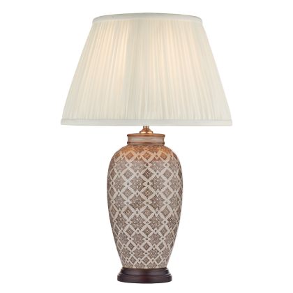Louise Floor Lamps Brown/Cream Base Only