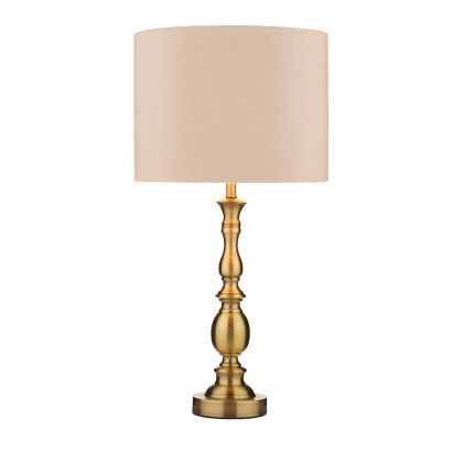 Madrid Floor Lamps Antique Brass With Shade 1