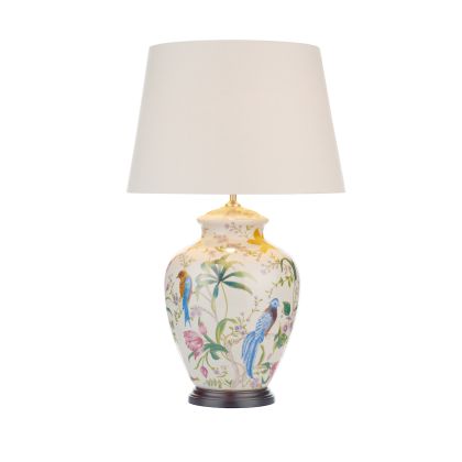 Mimosa Floor Lamps Floral/Bird Print Base Only