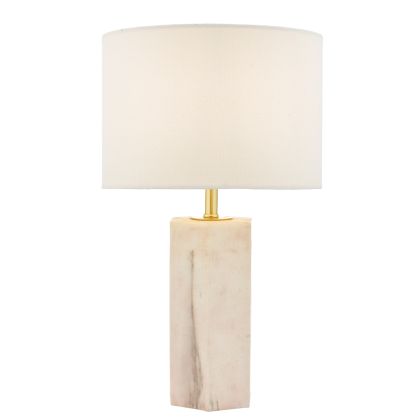 Nalani Floor Lamps Pink Marble Effect With Shade