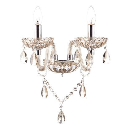 Raphael Double Wall Bracket Champagne Crystal