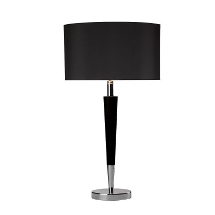 Viking Floor Lamps Polished Chrome Black With Shade