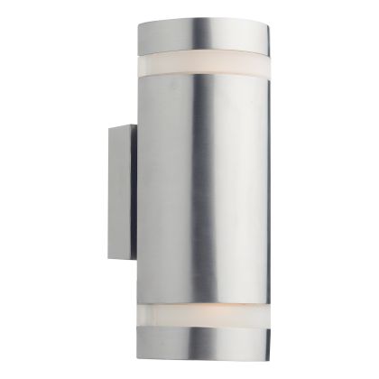 Wessex Outdoor 2 Light Wall Light Stainless Steel LED IP44