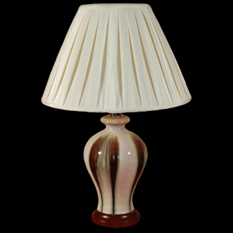TL0106 - Brown And Cream Table Lamp