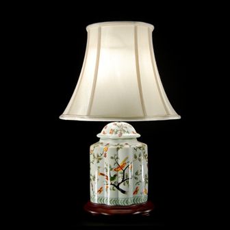 TL0119 - White With Bird Table Lamp