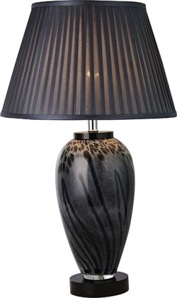 TL1420 - Black Spiral Gloss Table Lamp