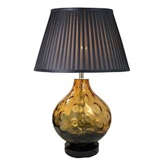 TL1431 - Transparent Tinted Yellow Table Lamp