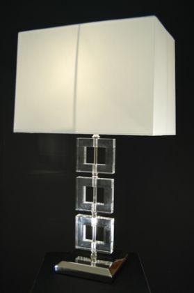 Zlin Clear Crystal Table Lamp